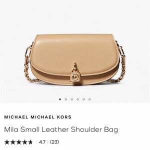 Michael Kors Mila small leather shoulder bag